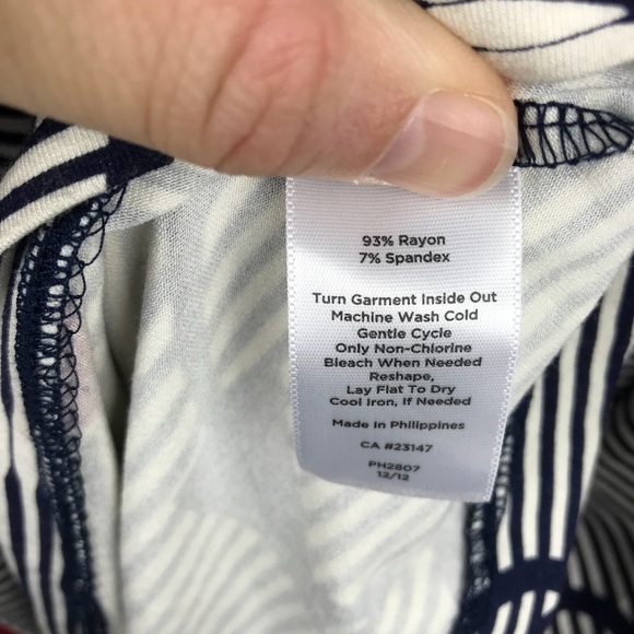 Talbots Wrap Dress Anchors Below Knee Short Sleeve - Picture 7 of 8